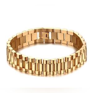 Gold Rolex bracelet 10”